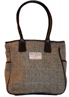 James Sienna Tote Harris Tweed Bag Pastel Check